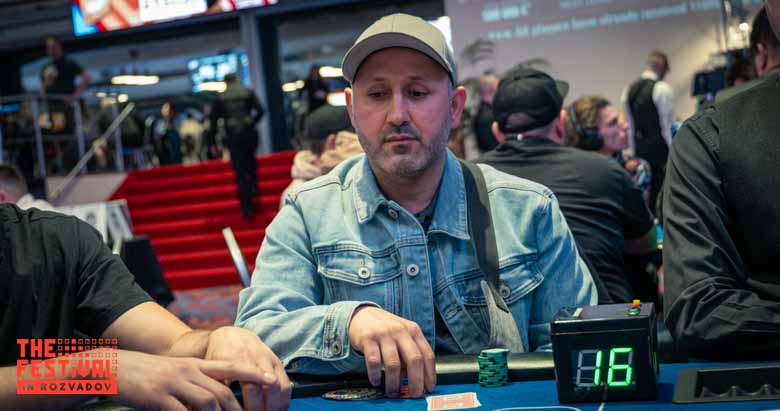 Ahmad Fahim Aslami playing the Main Event Day 2 at The Festival Weekend Rozvadov