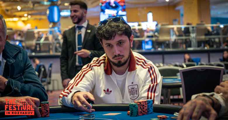 Gevork Simonyan playing the Main Event Day 2 at The Festival Weekend Rozvadov