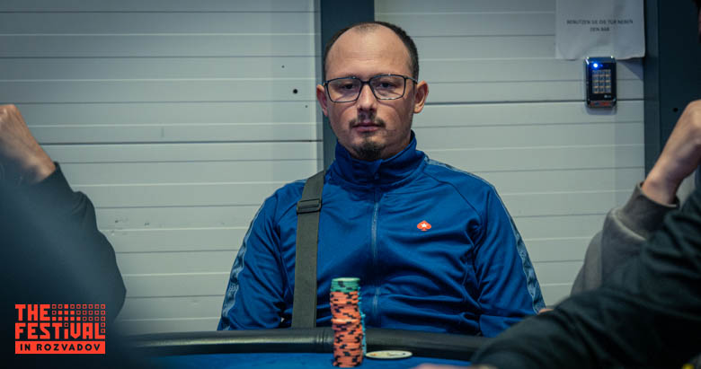 Leocir Jose Carneiro playing the Main Event Day 2 at The Festival Weekend Rozvadov