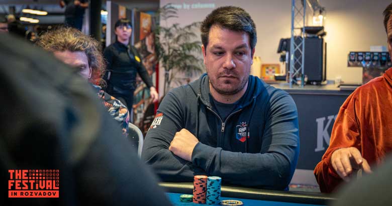 Leonardo Ludovisi playing the Main Event Day 2 at The Festival Weekend Rozvadov