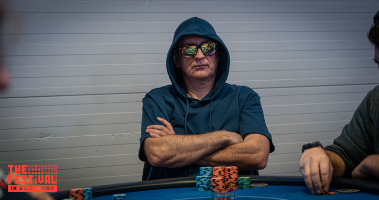 Mario Vuletic playing the Main Event Day 2 at The Festival Weekend Rozvadov