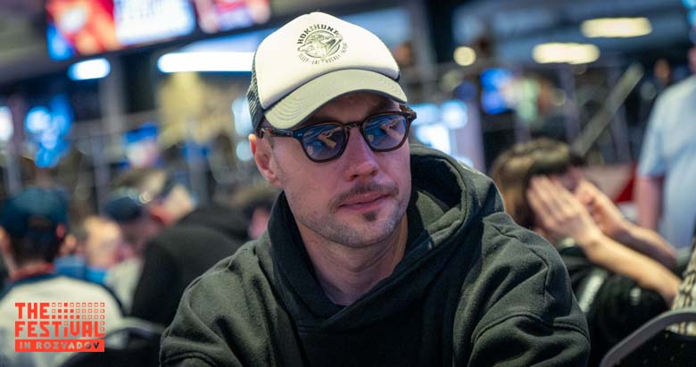 Oleksii Lubnin playing the Main Event Day 2 at The Festival Weekend Rozvadov