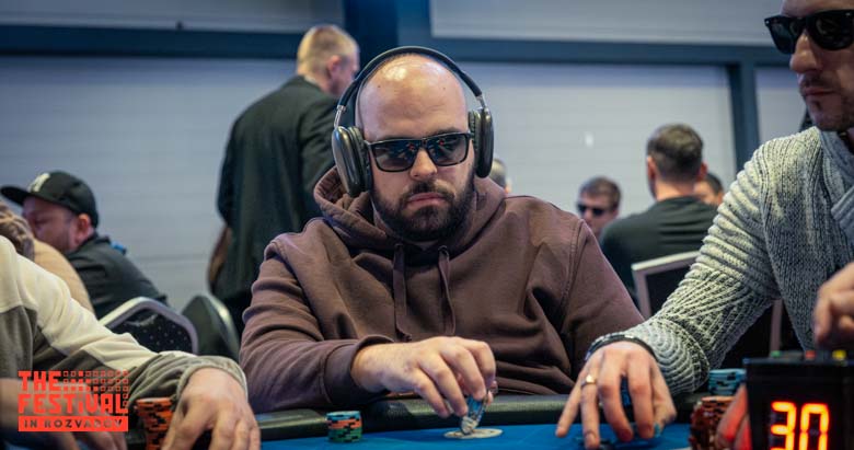 Thomas Yanis Bargeton playing the Main Event Day 2 at The Festival Weekend Rozvadov