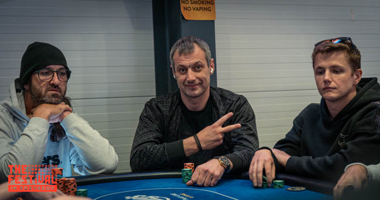 Vitaliy Kryza playing the Main Event Day 2 at The Festival Weekend Rozvadov