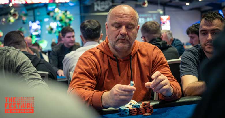 Vladas Burneikis playing the Main Event Day 2 at The Festival Weekend Rozvadov