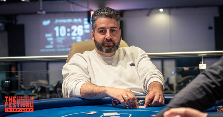 Sarharib Karatas playing the Mixed Games Main Event Torses Day 1B at The Festival Weekend Rozvadov