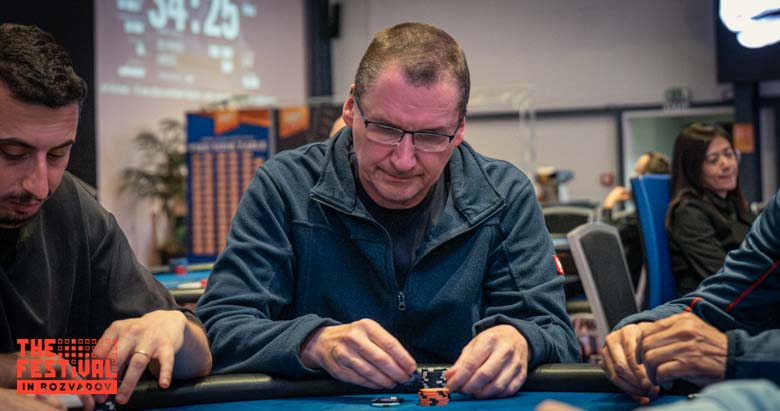 Christian Jakob Froehler playing the The Hendon Mob Championship Day 1A at The Festival Weekend Rozvadov