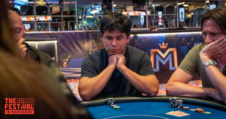 Daniel Hoejlund Nielsen playing the The Hendon Mob Championship Day 1A at The Festival Weekend Rozvadov