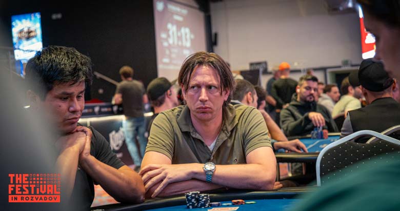 Falk Henrik Adrian Louwers playing the The Hendon Mob Championship Day 1A at The Festival Weekend Rozvadov