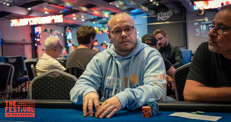 Florian Block playing the The Hendon Mob Championship Day 1A at The Festival Weekend Rozvadov