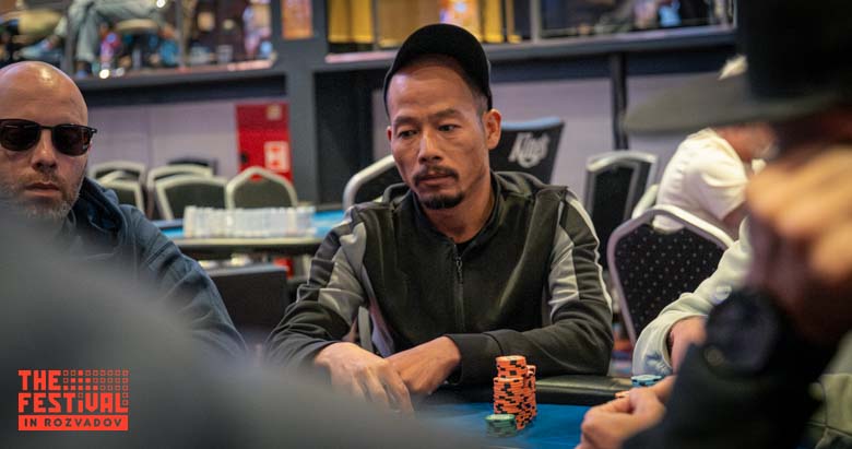Hieu Nam Nguyen playing the The Hendon Mob Championship Day 1A at The Festival Weekend Rozvadov