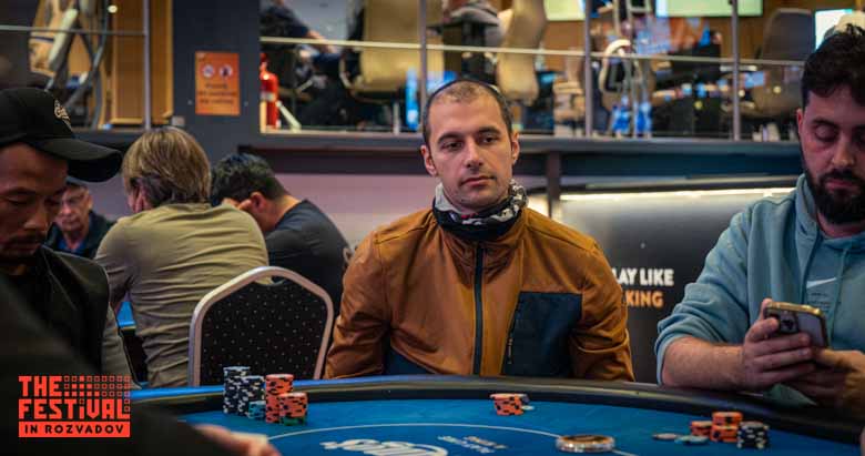 Hristo Alekseev Dimitrov playing the The Hendon Mob Championship Day 1A at The Festival Weekend Rozvadov