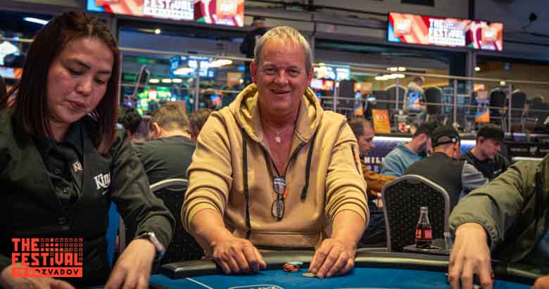 Johannes Huisman playing the The Hendon Mob Championship Day 1A at The Festival Weekend Rozvadov