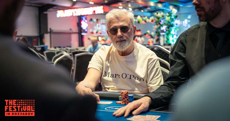 Naum Barulia playing the The Hendon Mob Championship Day 1A at The Festival Weekend Rozvadov