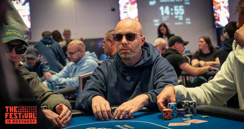 Rodolphe Cinirella playing the The Hendon Mob Championship Day 1A at The Festival Weekend Rozvadov