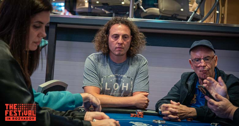 Tim Radke playing the The Hendon Mob Championship Day 1A at The Festival Weekend Rozvadov
