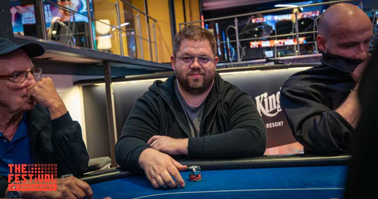 Victor Eugeni Gil Den Houting playing the The Hendon Mob Championship Day 1A at The Festival Weekend Rozvadov