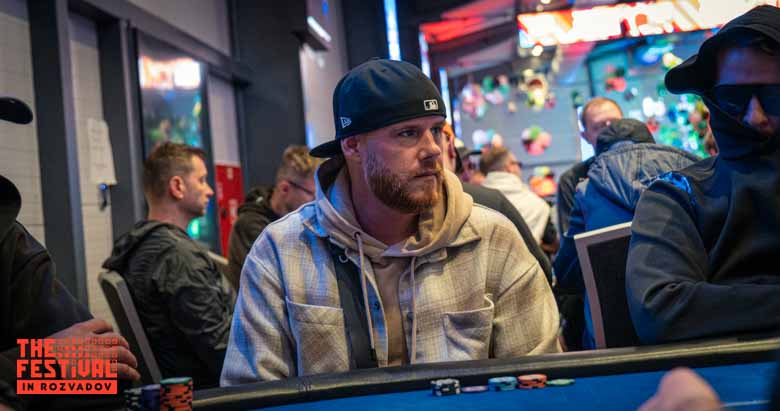 Bjoern Krause playing the The Hendon Mob Championship Day 1B at The Festival Weekend Rozvadov