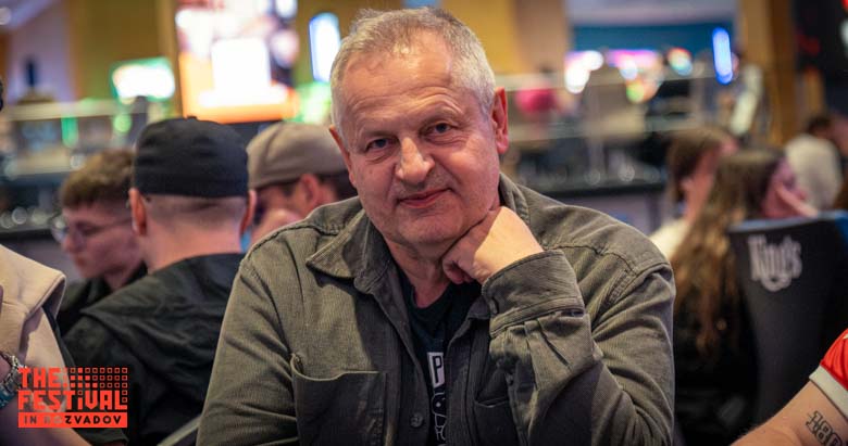 Klaus Bauer playing the The Hendon Mob Championship Day 1B at The Festival Weekend Rozvadov