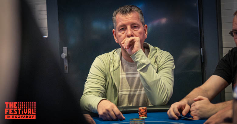 Ronald Jan Woudstra playing the The Hendon Mob Championship Day 1B at The Festival Weekend Rozvadov