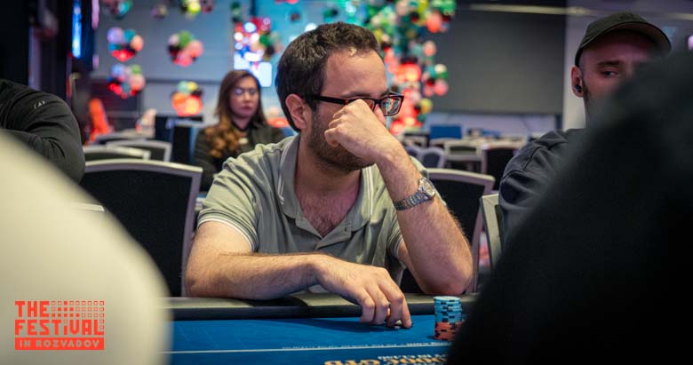 Tayfun Tipidrdamaz playing the The Hendon Mob Championship Day 1B at The Festival Weekend Rozvadov
