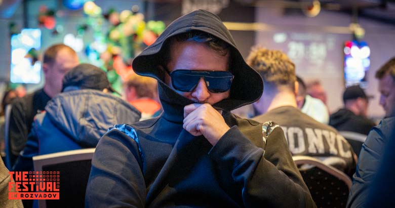 Tiago Santos Martins playing the The Hendon Mob Championship Day 1B at The Festival Weekend Rozvadov