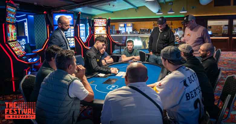 Poker action during the The Hendon Mob Championship Day 1C at The Festival Weekend Rozvadov