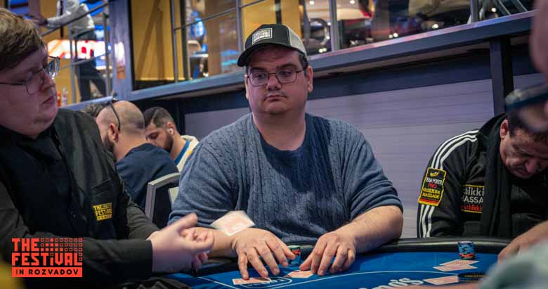 Alexander Luciano Martinsson playing the The Hendon Mob Championship Day 1C at The Festival Weekend Rozvadov