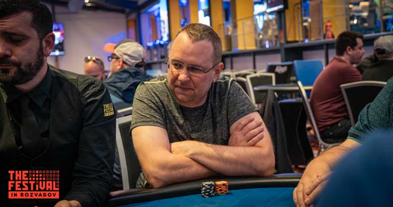 Andrei Makavets playing the The Hendon Mob Championship Day 1C at The Festival Weekend Rozvadov