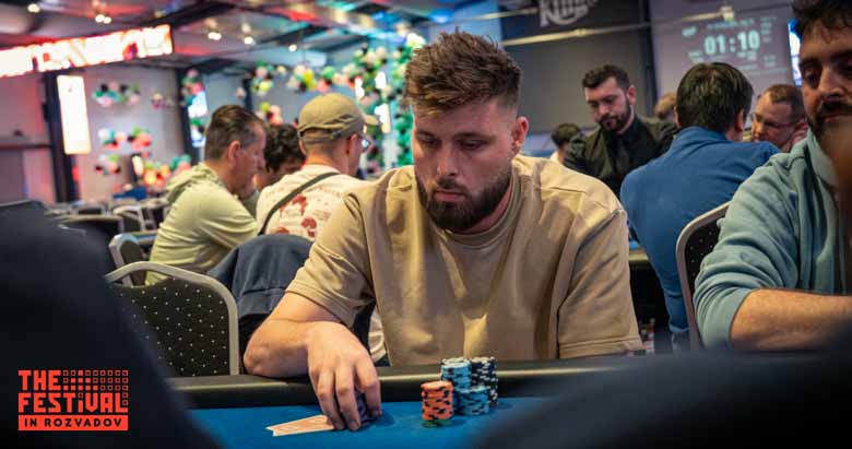 Denis Wendland playing the The Hendon Mob Championship Day 1C at The Festival Weekend Rozvadov