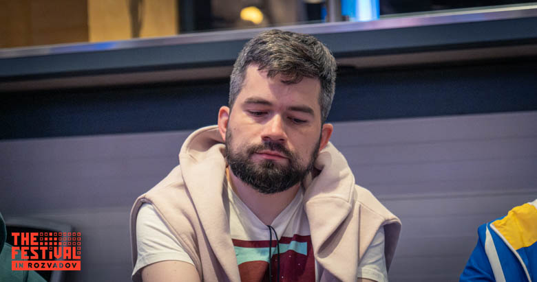 Iakub Franciszek Szczotka playing the The Hendon Mob Championship Day 1C at The Festival Weekend Rozvadov