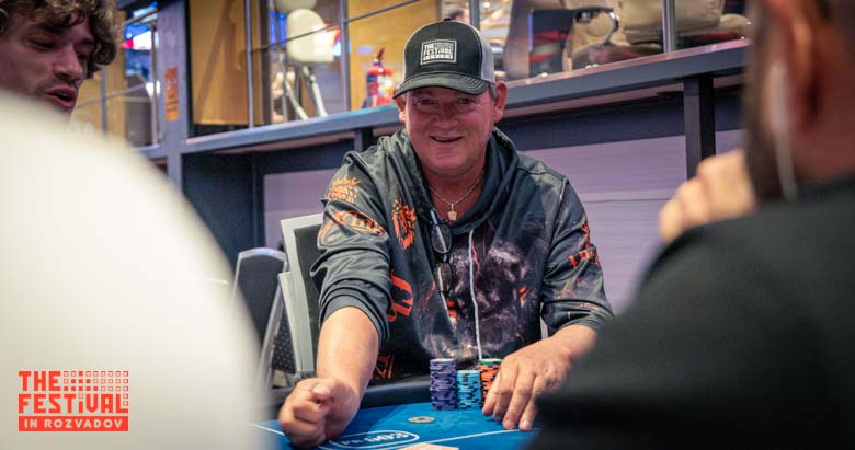 Johannes Huisman playing the The Hendon Mob Championship Day 1C at The Festival Weekend Rozvadov