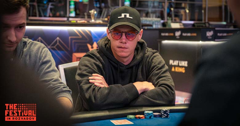 Olof Tobias Alexander Holmstroem playing the The Hendon Mob Championship Day 1C at The Festival Weekend Rozvadov