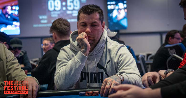 Philippe Lefrancois playing the The Hendon Mob Championship Day 1C at The Festival Weekend Rozvadov