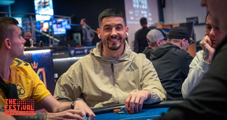 Stefan Alezandru Drusca playing the The Hendon Mob Championship Day 1C at The Festival Weekend Rozvadov