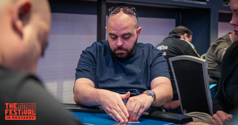 Thomas Yanis Bargeton playing the The Hendon Mob Championship Day 1C at The Festival Weekend Rozvadov