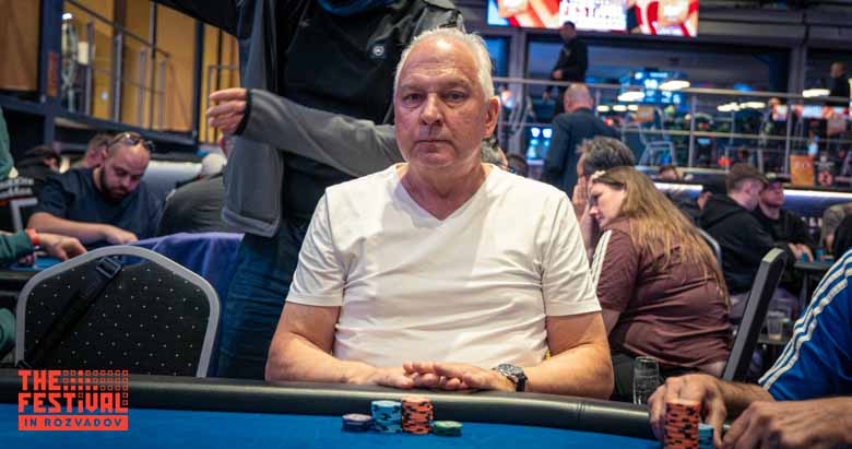 Uwe Behrendt playing the The Hendon Mob Championship Day 1C at The Festival Weekend Rozvadov