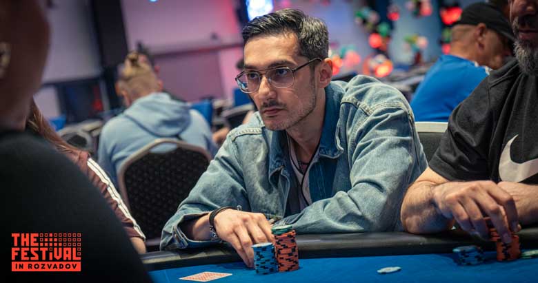 Zaur Suleymanov playing the The Hendon Mob Championship Day 1C at The Festival Weekend Rozvadov