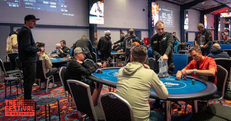 Final Day playing the The Hendon Mob Championship Day 2 at The Festival Weekend Rozvadov
