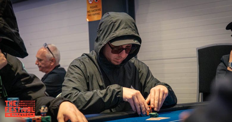 Final Day Daniel Dragomir playing the The Hendon Mob Championship Day 2 at The Festival Weekend Rozvadov