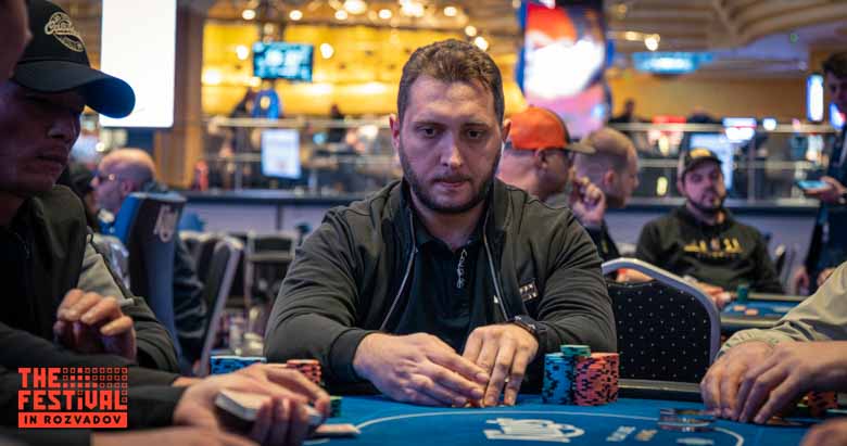 Final Day Hayk Manasyan playing the The Hendon Mob Championship Day 2 at The Festival Weekend Rozvadov