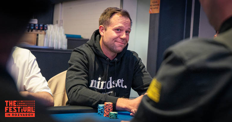 Final Day Kai Fabian Mackmoney Penzersinski playing the The Hendon Mob Championship Day 2 at The Festival Weekend Rozvadov
