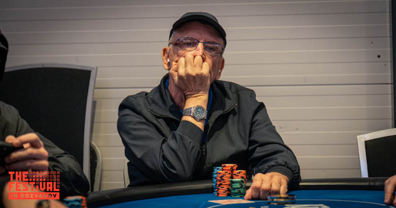 Final Day Roberto Dossi playing the The Hendon Mob Championship Day 2 at The Festival Weekend Rozvadov