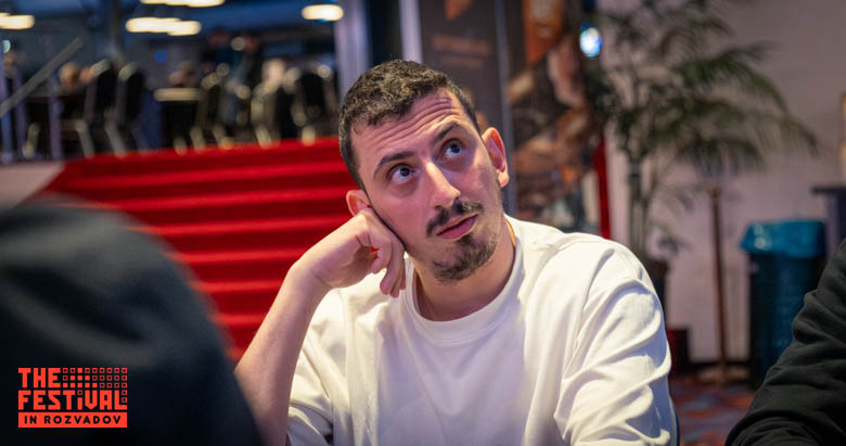 Final Day Roi Shlomo Levy playing the The Hendon Mob Championship Day 2 at The Festival Weekend Rozvadov
