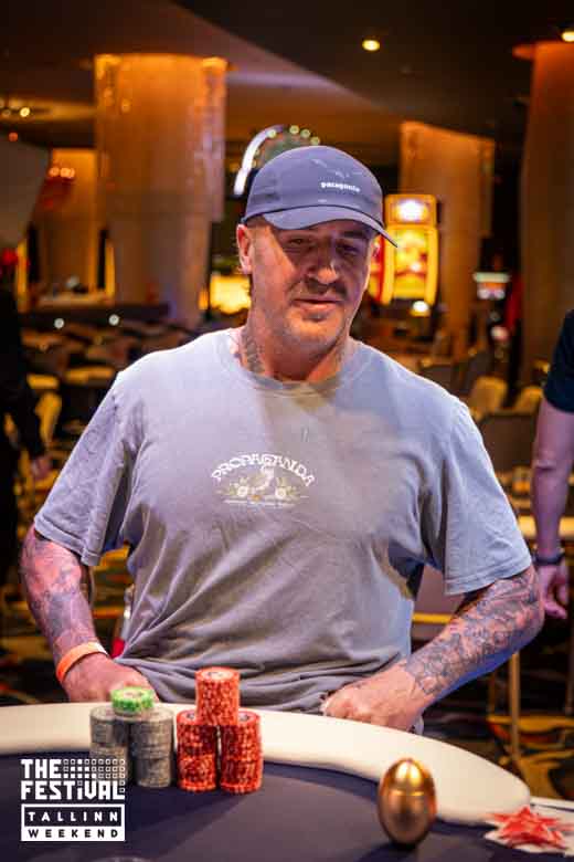 Final Table Jarrod James Coughtrie playing the Main Event Mystery Day 3 at The Festival Weekend Tallinn