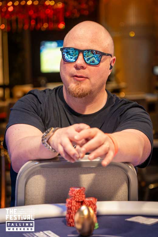 Final Table Timo Johannes Ruuska playing the Main Event Mystery Day 3 at The Festival Weekend Tallinn