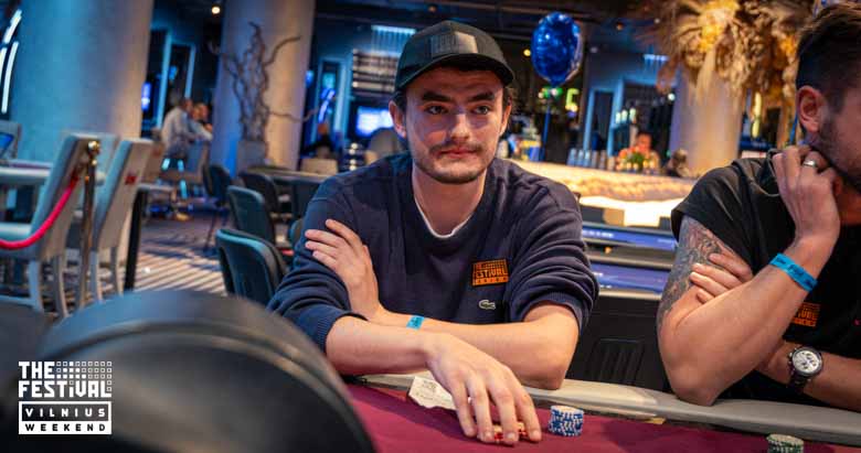 Patrick Matthew Cole playing the Blackjack Tournament at The Festival Weekend Vilnius