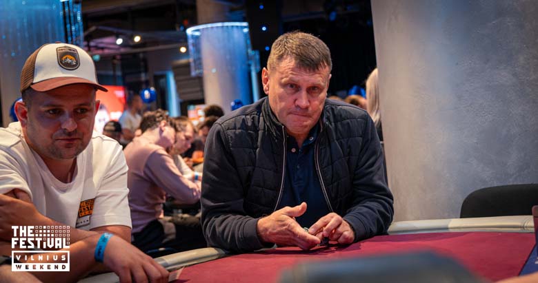 Tournament Valentinas Liuzinas playing the Blackjack at The Festival Weekend Vilnius