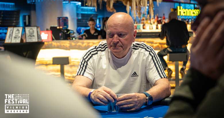 Carlo Braccini playing the Mixed Games Main Event Torses Day 1 at The Festival Weekend Vilnius