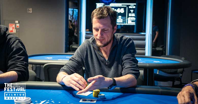 Grzegorz Andrzej Iskra playing the Mixed Games Main Event Torses Day 1 at The Festival Weekend Vilnius